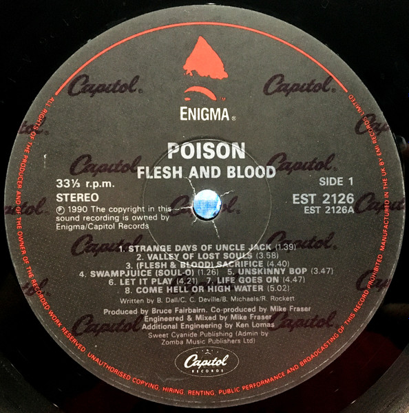 Poison - Flesh & Blood | Enigma (EST 2126) - 3