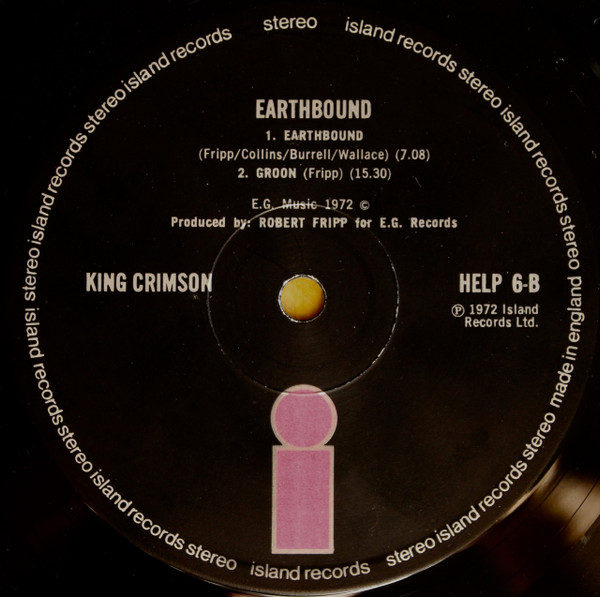 King Crimson - Earthbound | Island Records (HELP 6) - 4 King Crimson - Earthbound | Island Records (HELP 6) - 4