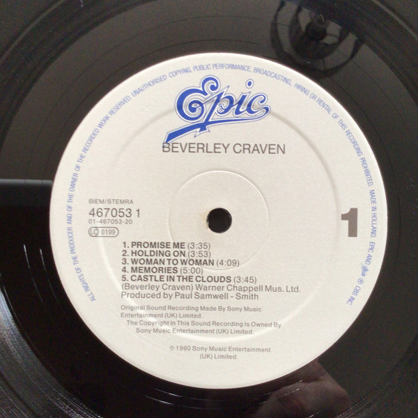 Beverley Craven - Beverley Craven. | Epic (467053 1) - 3