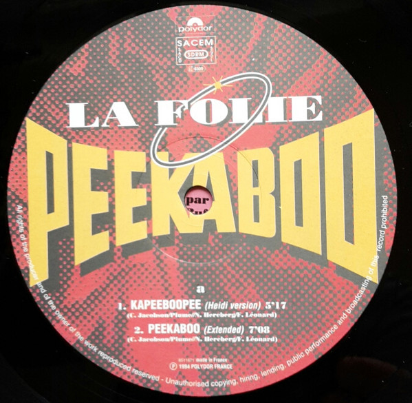 Peekaboo - La Folie | Polydor (8511671) - 2