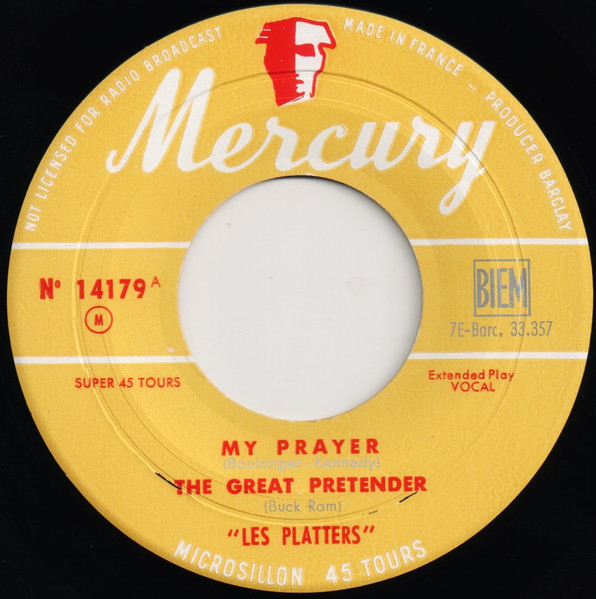 The Platters - The Great Pretender / Only You (And You Alone) | Mercury (14.179) - 3
