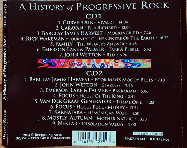 Various - A History Of Progressive Rock CD | Retro (R2CD 42-79) - 3