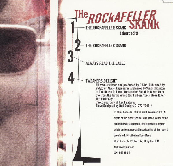 Fatboy Slim - The Rockafeller Skank | Skint (SKI 665968 2) - 4