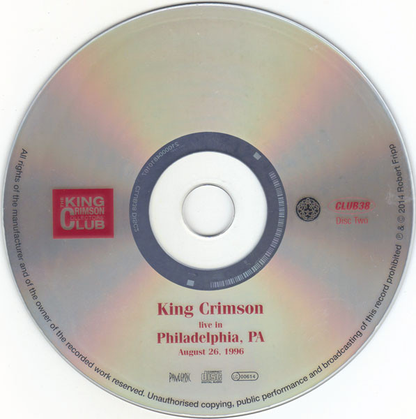 King Crimson - Live In Philadelphia, PA (August 26, 1996) | Discipline Global Mobile (CLUB38) - 4