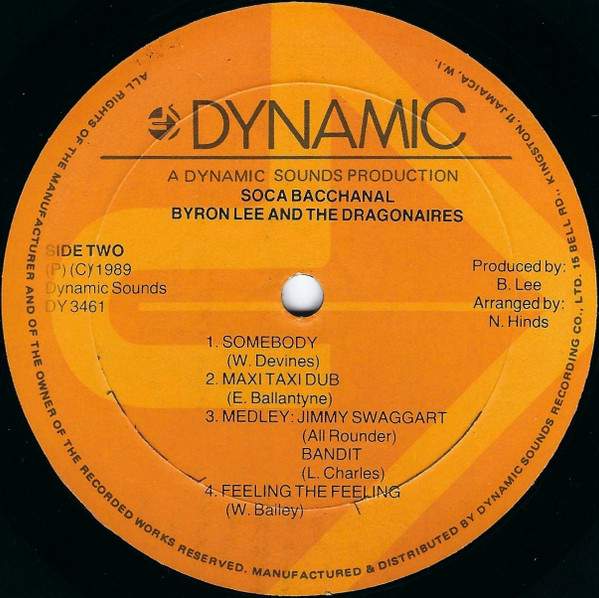 Byron Lee And The Dragonaires - Soca Bacchanal | Dynamic Sounds (DY 3461) - 4 Byron Lee And The Dragonaires - Soca Bacchanal | Dynamic Sounds (DY 3461) - 4