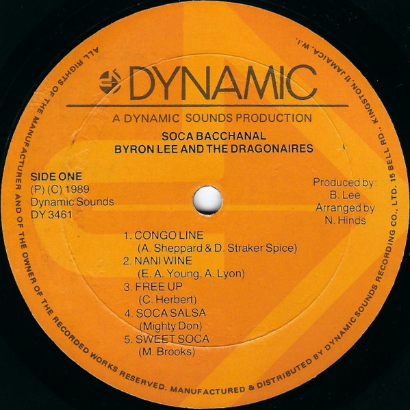 Byron Lee And The Dragonaires - Soca Bacchanal | Dynamic Sounds (DY 3461) - 3 Byron Lee And The Dragonaires - Soca Bacchanal | Dynamic Sounds (DY 3461) - 3