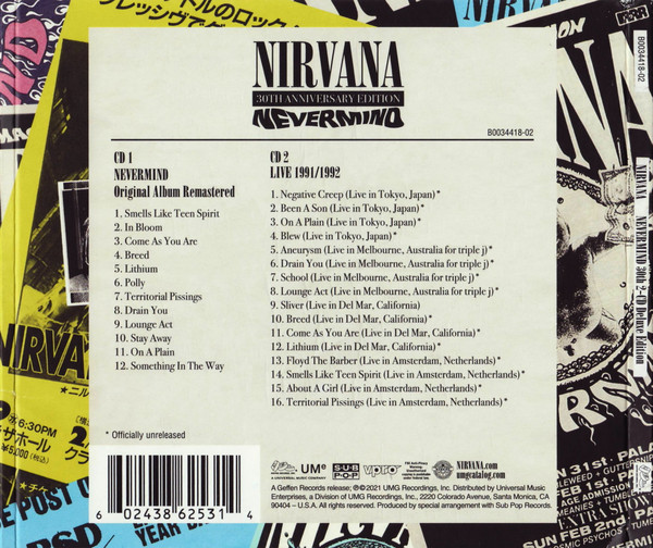 Nirvana - Nevermind | Geffen Records (B0034418-02) - 3