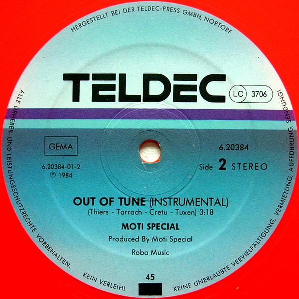 Moti Special - Cold Days, Hot Nights / Out Of Tune | TELDEC (6.20384) - 4 Moti Special - Cold Days, Hot Nights / Out Of Tune | TELDEC (6.20384) - 4
