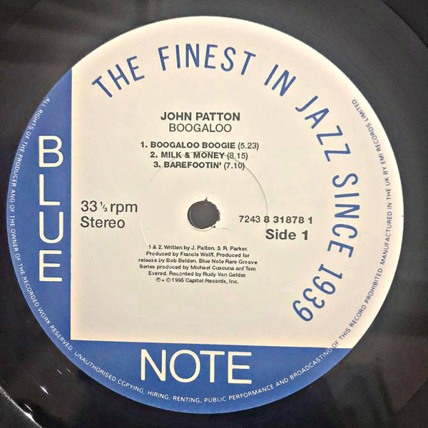 John Patton - Boogaloo | Blue Note (B1 7243 8 31878 1 2) - 3 John Patton - Boogaloo | Blue Note (B1 7243 8 31878 1 2) - 3