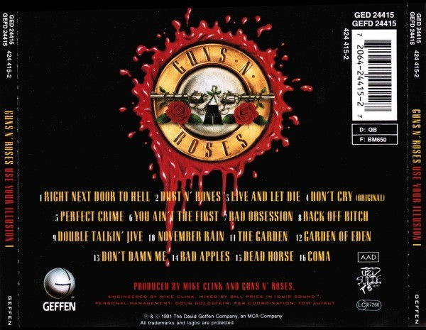 Guns N' Roses - Use Your Illusion I | Geffen Records (GED 24415) - 3