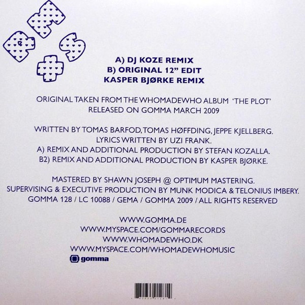WhoMadeWho - Keep Me In My Plane (DJ Koze & Kasper Bjørke Rmxs) | Gomma (Gomma 128) - 2