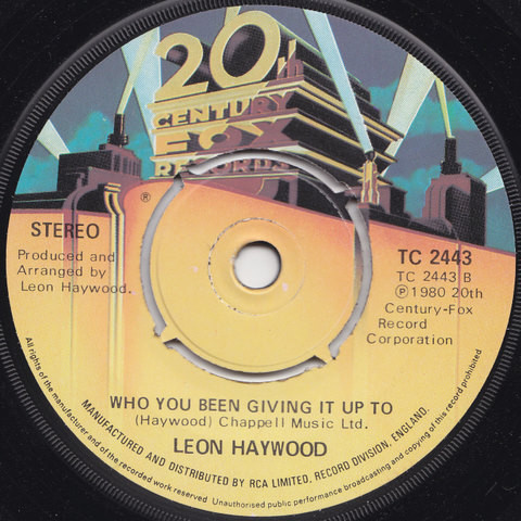 Leon Haywood - Don't Push It Don't Force It | 20th Century Fox Records (TC 2443) - 2 Leon Haywood - Don't Push It Don't Force It | 20th Century Fox Records (TC 2443) - 2