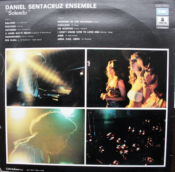Daniel Sentacruz Ensemble - Soleado | Odeon (3C 064 - 18037) - 2
