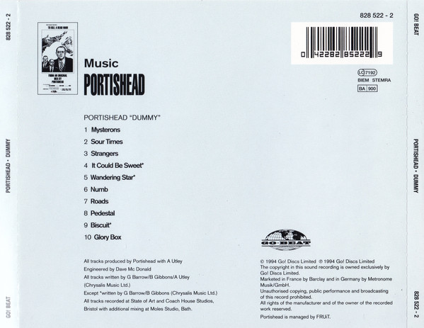 Portishead - Dummy | Go! Beat (828 522-2) - 2
