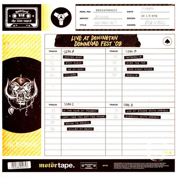 Motörhead - The Löst Tapes Vol. 5 (Live At Donington Download Fest '08) | BMG (BMGCAT6862LP) - 3 Motörhead - The Löst Tapes Vol. 5 (Live At Donington Download Fest '08) | BMG (BMGCAT6862LP) - 3