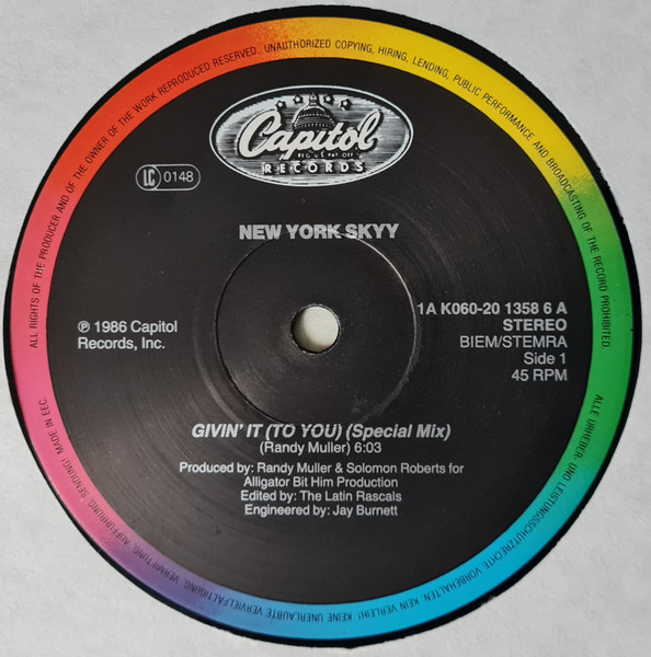 Skyy - Givin' It (To You) | Capitol Records (K060-20 1358 6) - 4