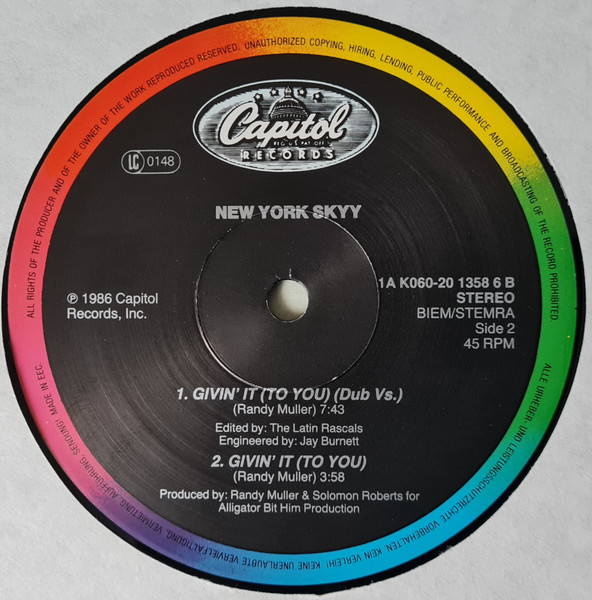 Skyy - Givin' It (To You) | Capitol Records (K060-20 1358 6) - 3