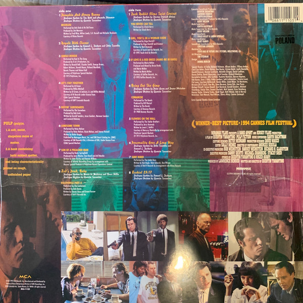 Various - Pulp Fiction (Music From The Motion Picture) | MCA Records (MCA-11103) - 2 Various - Pulp Fiction (Music From The Motion Picture) | MCA Records (MCA-11103) - 2