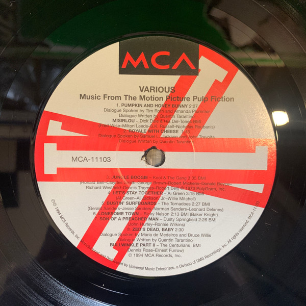 Various - Pulp Fiction (Music From The Motion Picture) | MCA Records (MCA-11103) - 4 Various - Pulp Fiction (Music From The Motion Picture) | MCA Records (MCA-11103) - 4