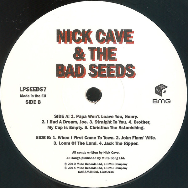 Nick Cave & The Bad Seeds - Henry's Dream LP | Mute (LPSEEDS7) - 4 Nick Cave & The Bad Seeds - Henry's Dream LP | Mute (LPSEEDS7) - 4