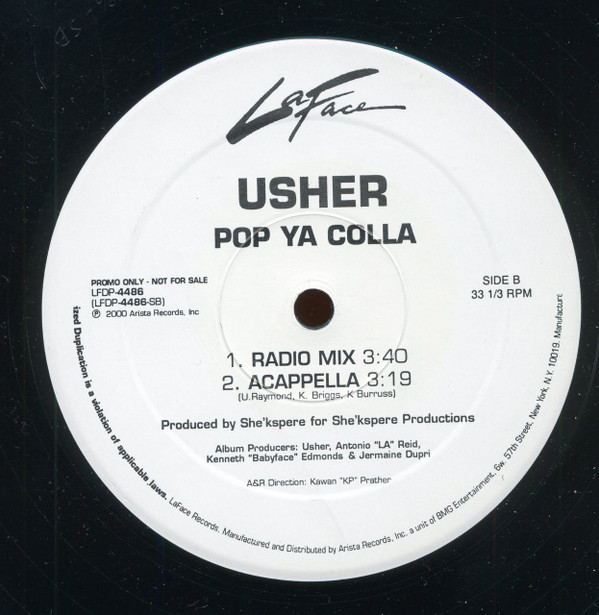 Usher - Pop Ya Colla | LaFace Records (LFDP-4486) - 2