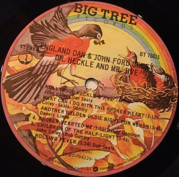 England Dan & John Ford Coley - Dr Heckle & Mr Jive | Big Tree Records (BT 76015) - 3 England Dan & John Ford Coley - Dr Heckle & Mr Jive | Big Tree Records (BT 76015) - 3
