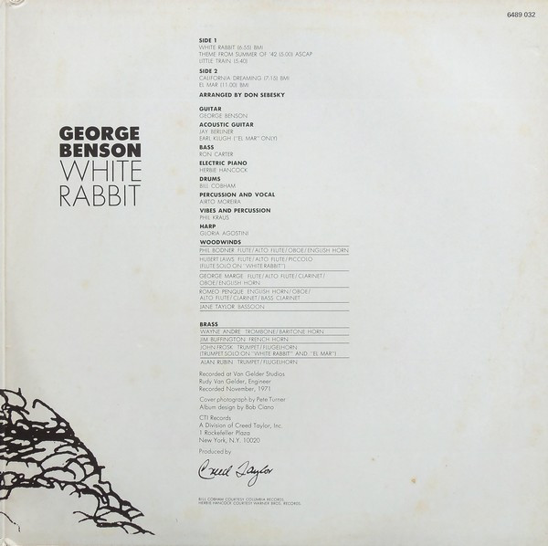 George Benson - White Rabbit | CTI Records (6489 032) - 3 George Benson - White Rabbit | CTI Records (6489 032) - 3