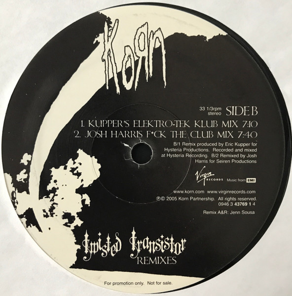 Korn - Twisted Transistor (Remixes) | Virgin (0946 3 43769 1 4) - 5