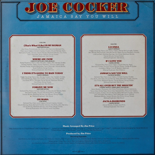 Joe Cocker - Jamaica Say You Will | RCA (TPL1 7064) - 2 Joe Cocker - Jamaica Say You Will | RCA (TPL1 7064) - 2