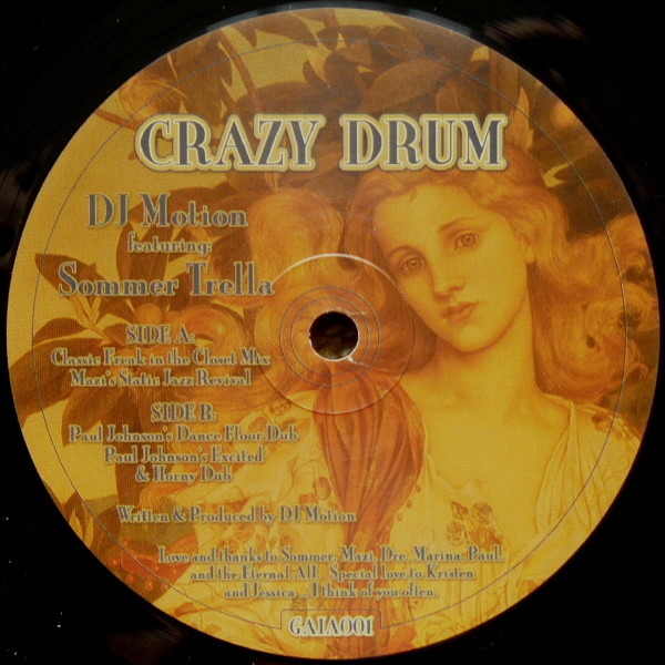 DJ Motion - Crazy Drum | Gaia Recordings (GAÏA 001) - main DJ Motion - Crazy Drum | Gaia Recordings (GAÏA 001) - main