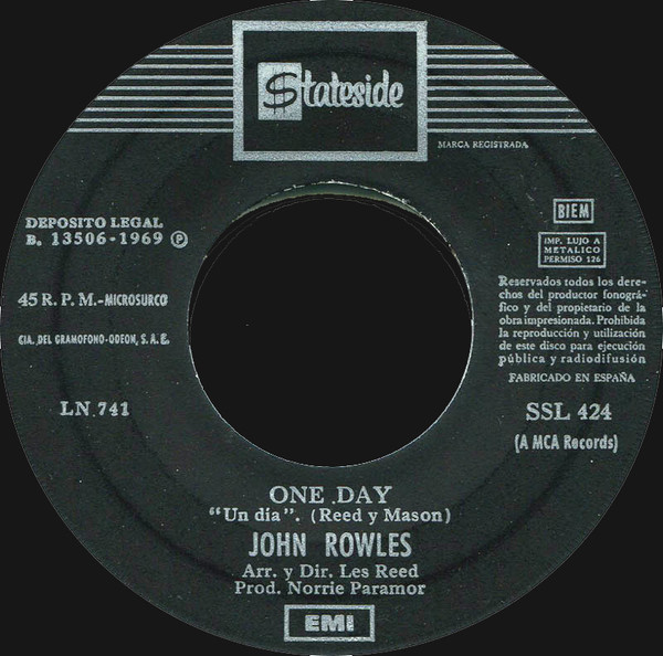 John Rowles - One Day | Stateside (SSL 424) - 3