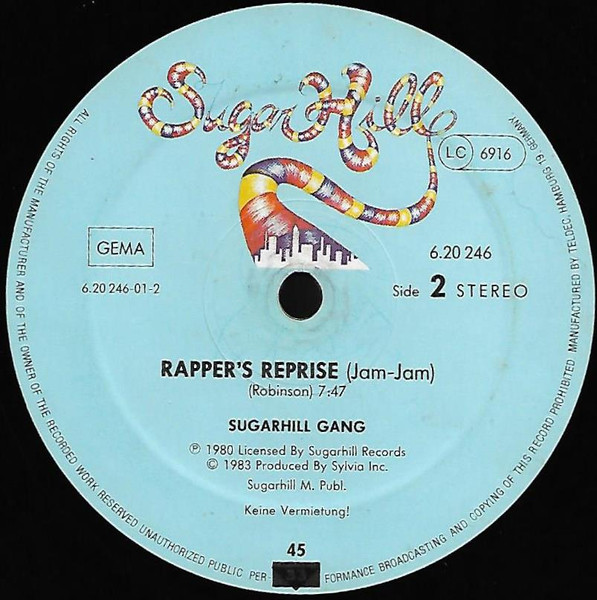 Sugarhill Gang - Rapper's Delight / Rapper's Reprise | Sugar Hill Records (6.20 246) - 3 Sugarhill Gang - Rapper's Delight / Rapper's Reprise | Sugar Hill Records (6.20 246) - 3
