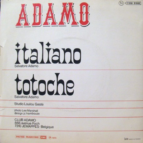 Adamo - Italiano | Pathé (2C 008-81668) - 2