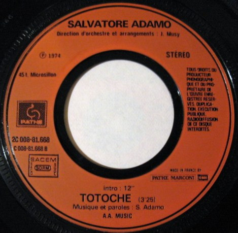 Adamo - Italiano | Pathé (2C 008-81668) - 4