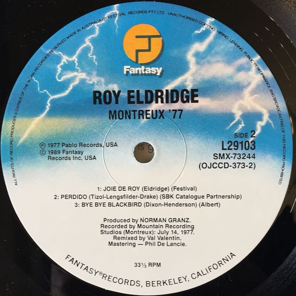 Roy Eldridge 4 - Montreux '77 | Fantasy (L29103) - 2 Roy Eldridge 4 - Montreux '77 | Fantasy (L29103) - 2