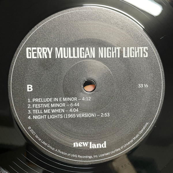 Gerry Mulligan - Night Lights | New Land (NEWLAND001) - 4