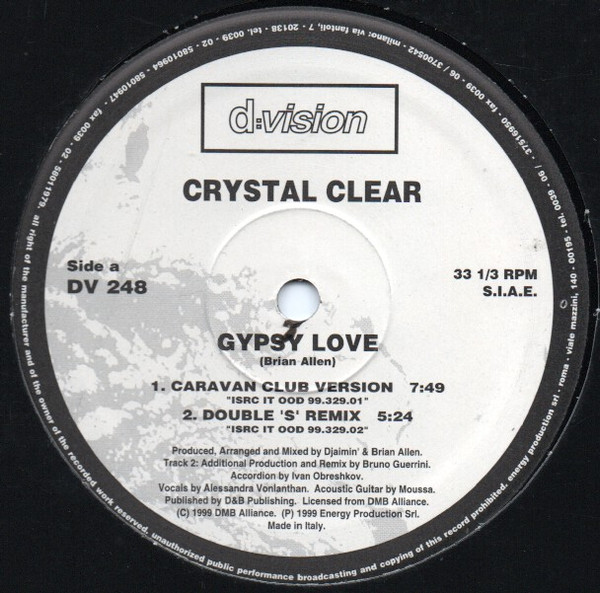 Crystal Clear - Gypsy Love | D:vision Records (DV 248) - 2 Crystal Clear - Gypsy Love | D:vision Records (DV 248) - 2