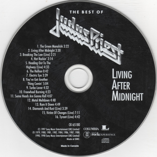 Judas Priest - Living After Midnight: The Best Of Judas Priest [CD] | Columbia (CK 65180) - 3