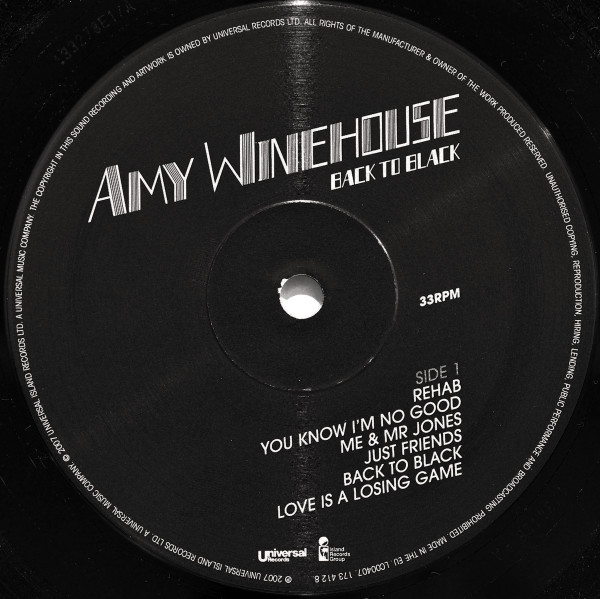 Amy Winehouse - Back To Black | Universal Records (173 412 8) - 2 Amy Winehouse - Back To Black | Universal Records (173 412 8) - 2