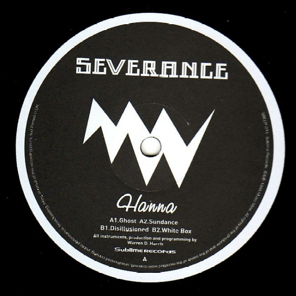 Hanna - Severance | Sublime Records (SBLLP-014) - 2 Hanna - Severance | Sublime Records (SBLLP-014) - 2