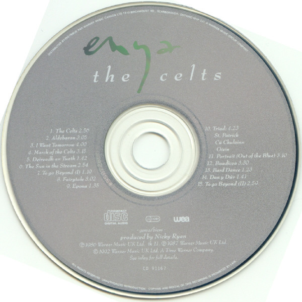 Enya - The Celts | WEA (CD 91167) - 3