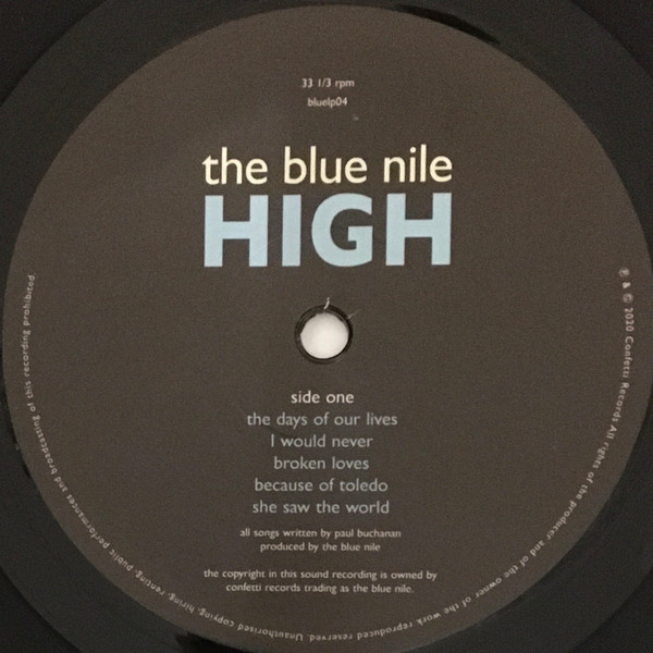 The Blue Nile - High (Indie Exclusive) | Confetti Records (bluelp04) - 3 The Blue Nile - High (Indie Exclusive) | Confetti Records (bluelp04) - 3