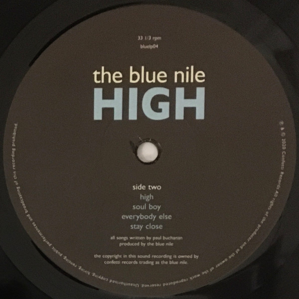 The Blue Nile - High (Indie Exclusive) | Confetti Records (bluelp04) - 4 The Blue Nile - High (Indie Exclusive) | Confetti Records (bluelp04) - 4