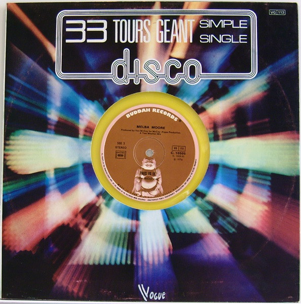Melba Moore - Standing Right Here / This Is It | Disques Vogue (C. 10505) - 2