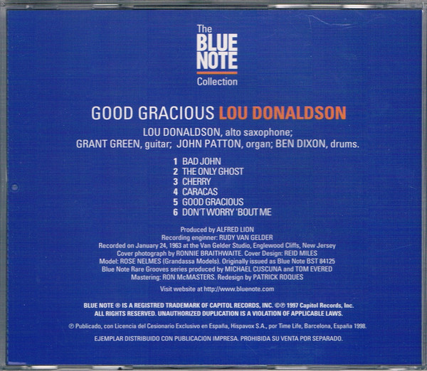 Lou Donaldson - Good Gracious! | Blue Note (7243 8 54325 2 1) - 2