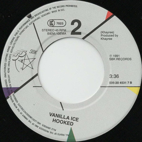 Vanilla Ice - Road To My Riches | SBK Records (006-20 4531 7) - 4