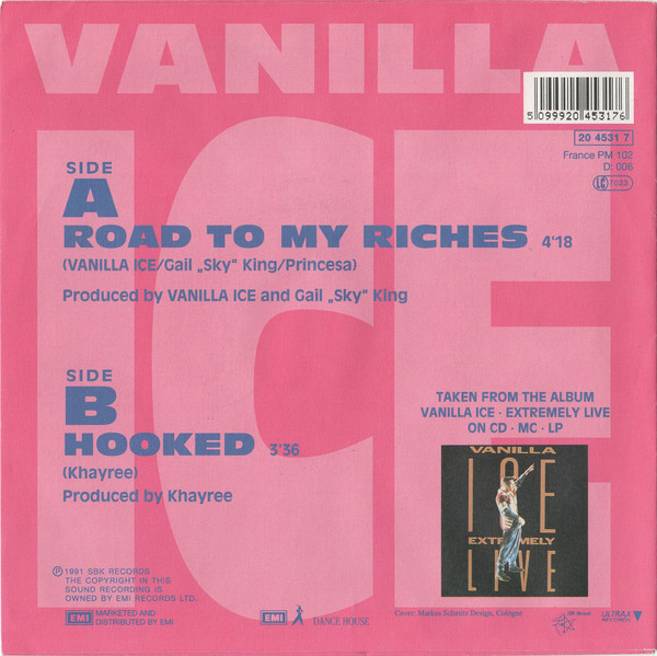 Vanilla Ice - Road To My Riches | SBK Records (006-20 4531 7) - 2