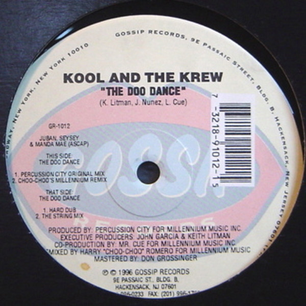 Kool And The Krew - The Doo Dance | Gossip Records (GR-1012)