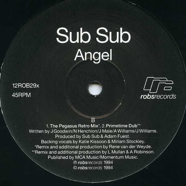 Sub Sub - Angel | Robs Records (12ROB29X) - 2 Sub Sub - Angel | Robs Records (12ROB29X) - 2