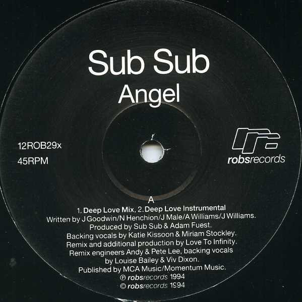 Sub Sub - Angel | Robs Records (12ROB29X) Sub Sub - Angel | Robs Records (12ROB29X)
